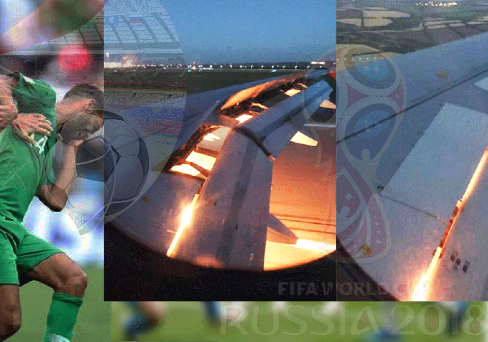 বিমানে আগুন, অল্পের জন্য রক্ষা পেল সৌদি ফুটবলাররা