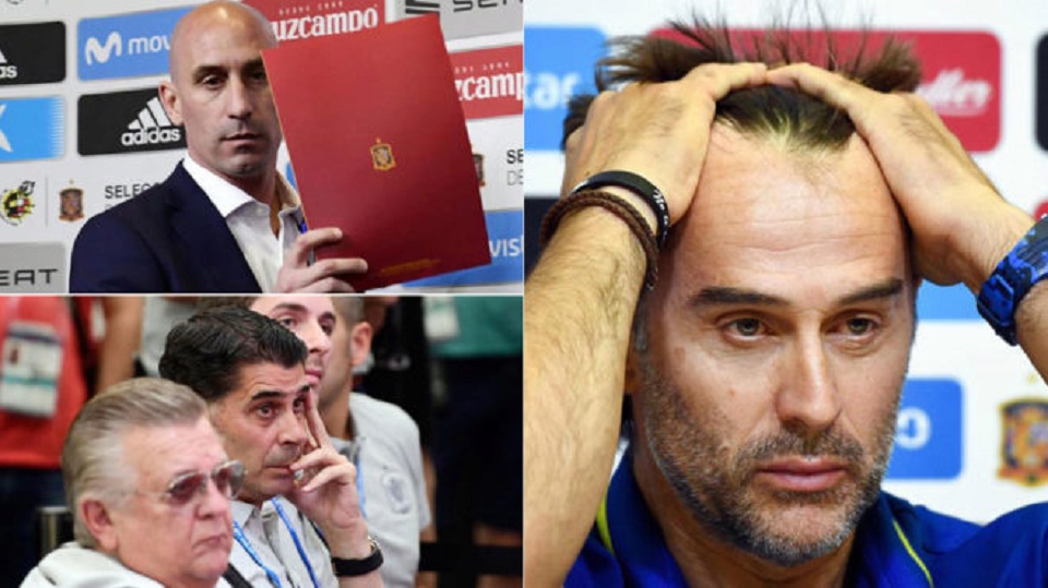 বিশ্বকাপের একদিন আগে কোচের বরখাস্ত চাননি স্পেনের ফুটবলাররা