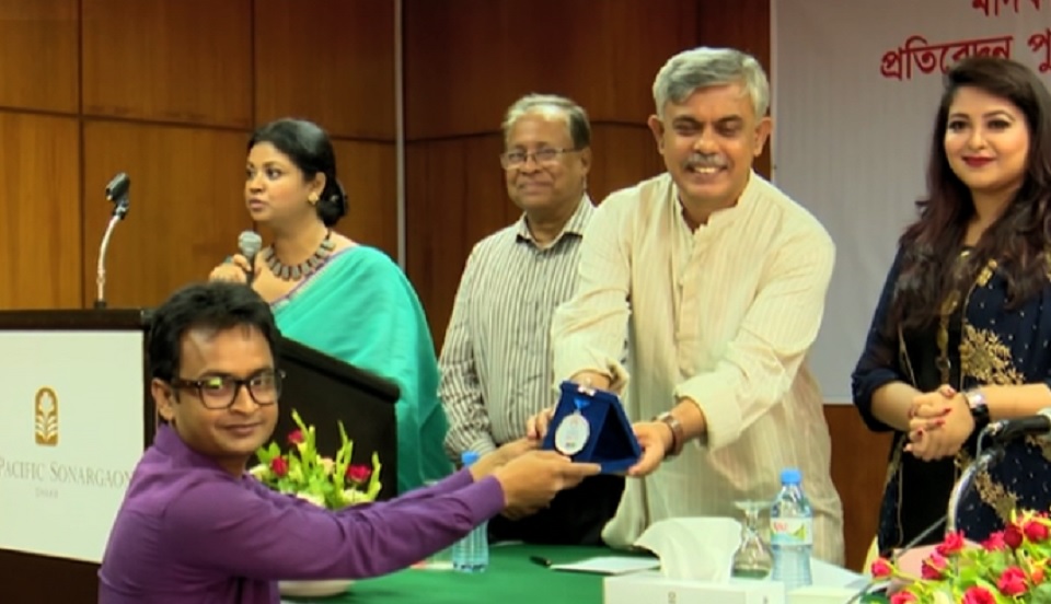 মাদক বিরোধী সেরা প্রতিবেদক যমুনা‘র নাজমুল সাঈদ