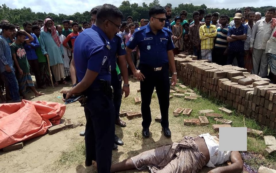 ইট ভাটায় বালু ব্যবসায়ীর লাশ