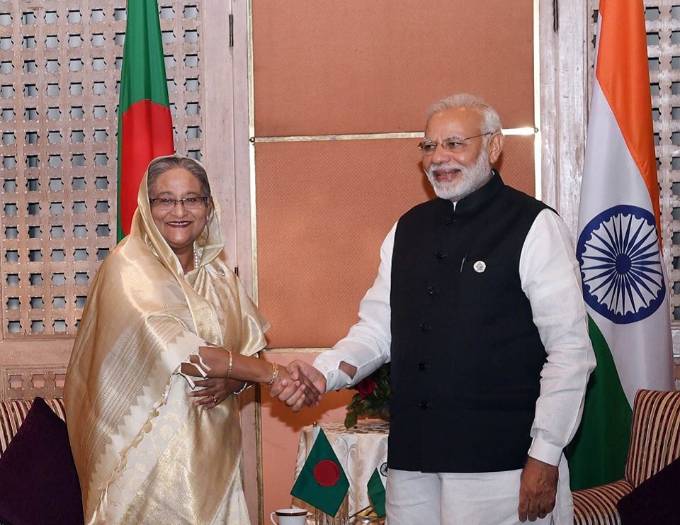 ভারতের প্রধানমন্ত্রী নরেন্দ্র মোদির সাথে প্রধানমন্ত্রীর বৈঠক