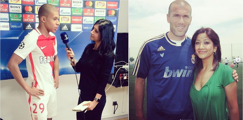 চ্যাম্পিয়ন্স লিগের ড্র অনুষ্ঠান পরিচালনায় বাংলাদেশি বংশোদ্ভূত নারী