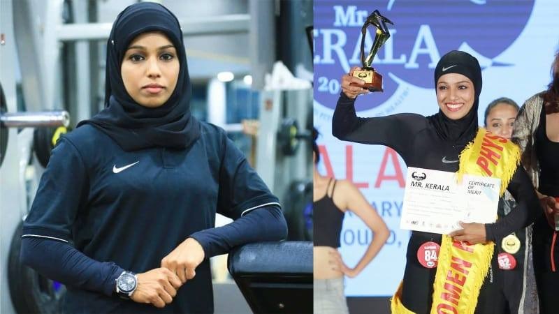 হিজাবী এই বডিবিল্ডারকে নিয়ে ভারতীয় মিডিয়ায় আলোচনা