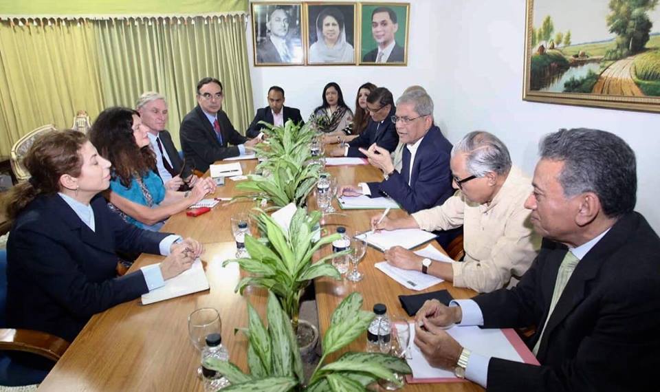 ইউরোপীয় ইউনিয়নের নির্বাচনী বিশেষজ্ঞের সাথে বিএনপির বৈঠক