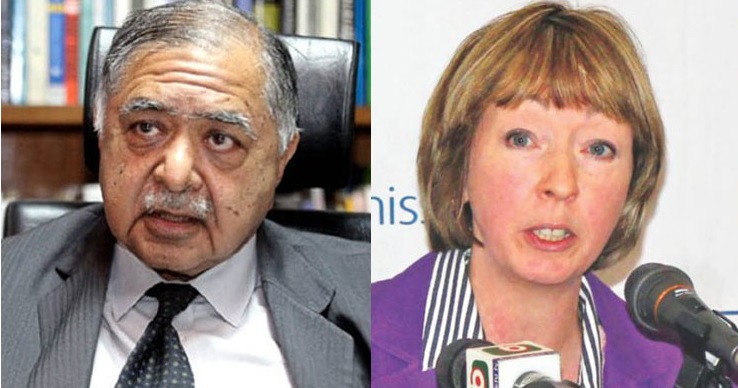 ড. কামাল হোসেনের বাসায় ব্রিটিশ হাইকমিশনার