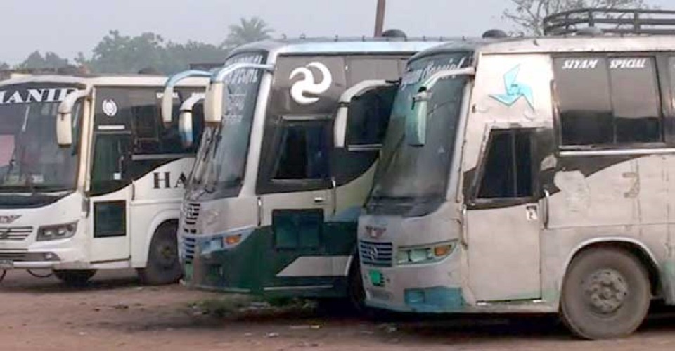 সিরাজগঞ্জ-রাজশাহী রুটে ২য় দিনে বাস চলাচল বন্ধ