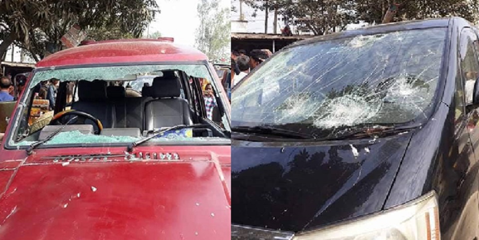 এবার বগুড়ায় বিএনপি প্রার্থীর প্রচারণায় ছাত্রলীগ-স্বেচ্ছাসেবক লীগের হামলা, গাড়ি ভাঙচুর