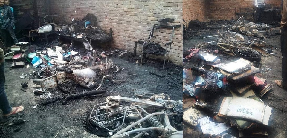 চুয়াডাঙ্গায় বিএনপির ৪ টি নির্বাচনী অফিসে আগুন