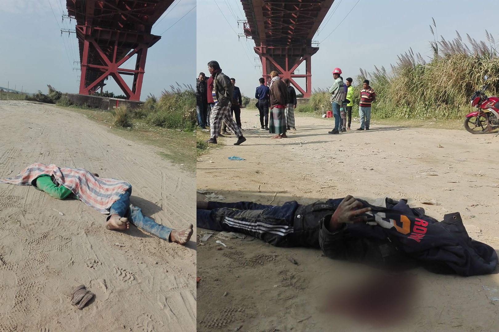 হার্ডিঞ্জ ব্রিজে চলন্ত ট্রেনের ছাদ থেকে পড়ে ২ জন নিহত