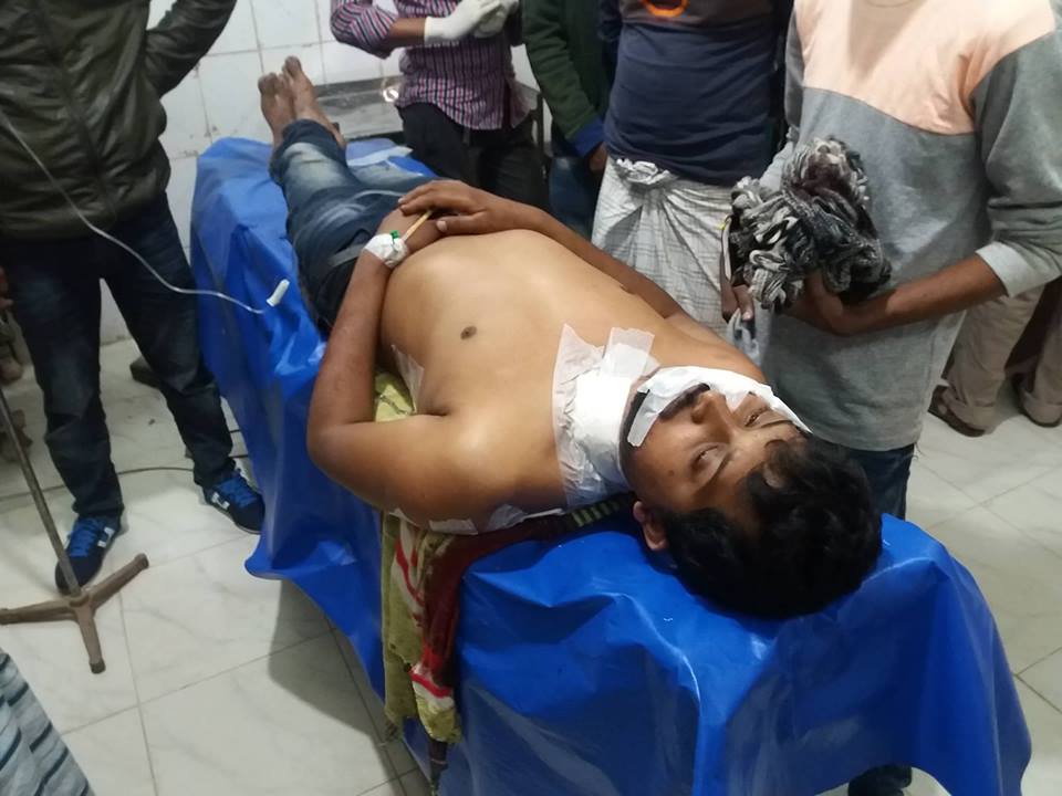 রাজবাড়ীতে বালু ব্যাবসায়ীকে কুপিয়ে জখম