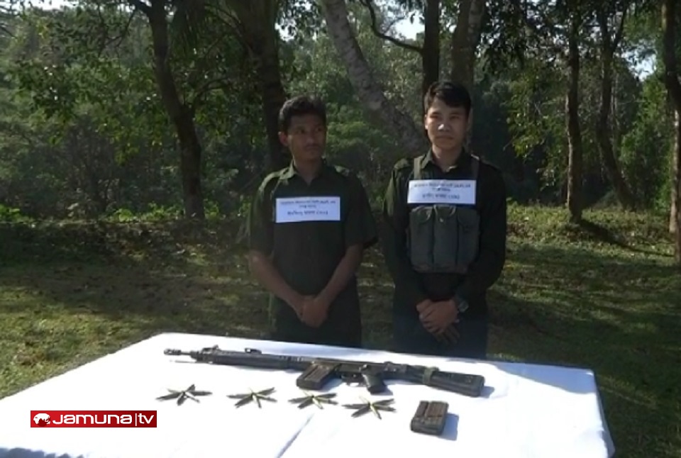 রাঙ্গামাটিতে অস্ত্র ও গুলিসহ আরকান লিবারেশন পার্টির ২ সদস্য আটক
