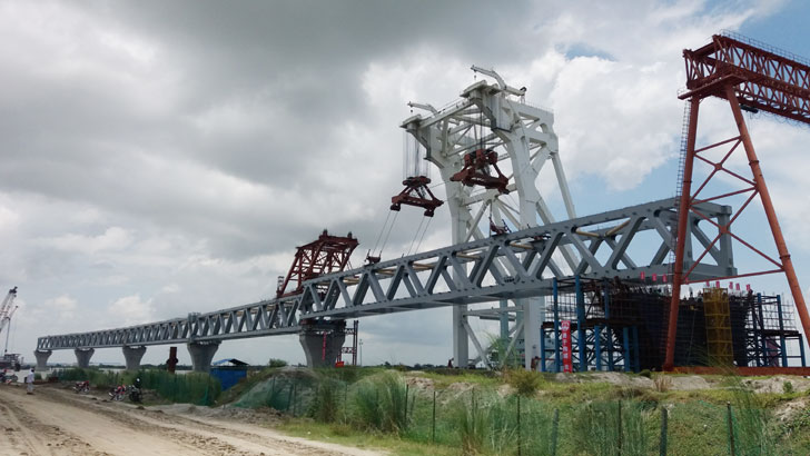 নাব্যতা সঙ্কটের কারণে বসানো হয়নি পদ্মা সেতুর নবম স্প্যান