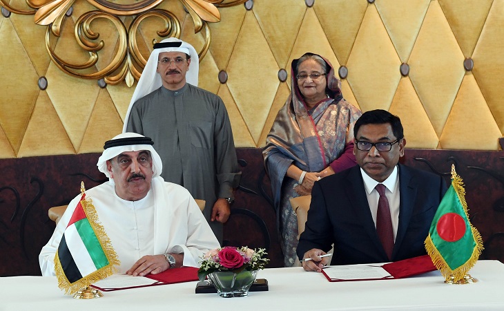আরব আমিরাতের সাথে ৪টি সমঝোতা স্মারক সই করেছে বাংলাদেশ