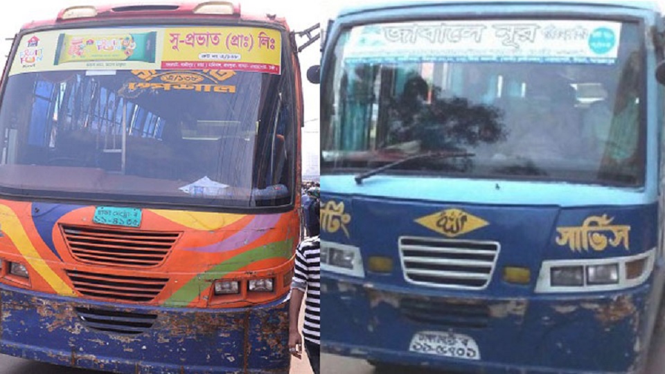 রাজধানীতে সু-প্রভাত ও জাবালে নূরের সব বাস নিষিদ্ধ