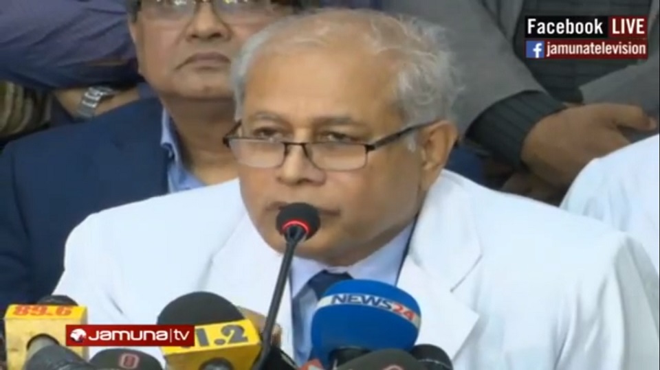 দেবী শেঠির পরামর্শে ওবায়দুল কাদেরকে সিঙ্গাপুর নেয়ার সিদ্ধান্ত