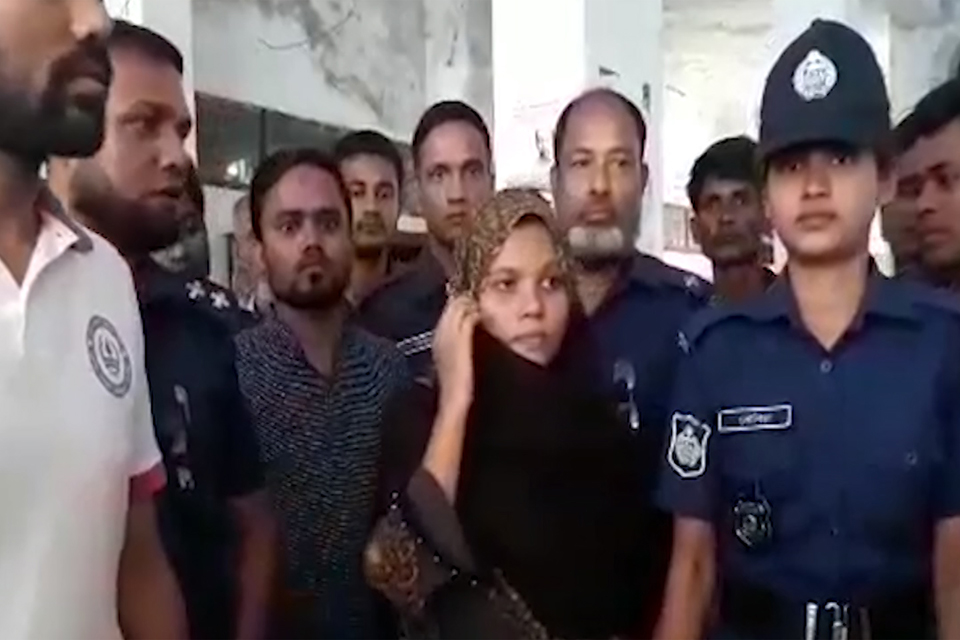 নুসরাত রাফি’র সহপাঠি মনি ৫ দিনের রিমান্ডে