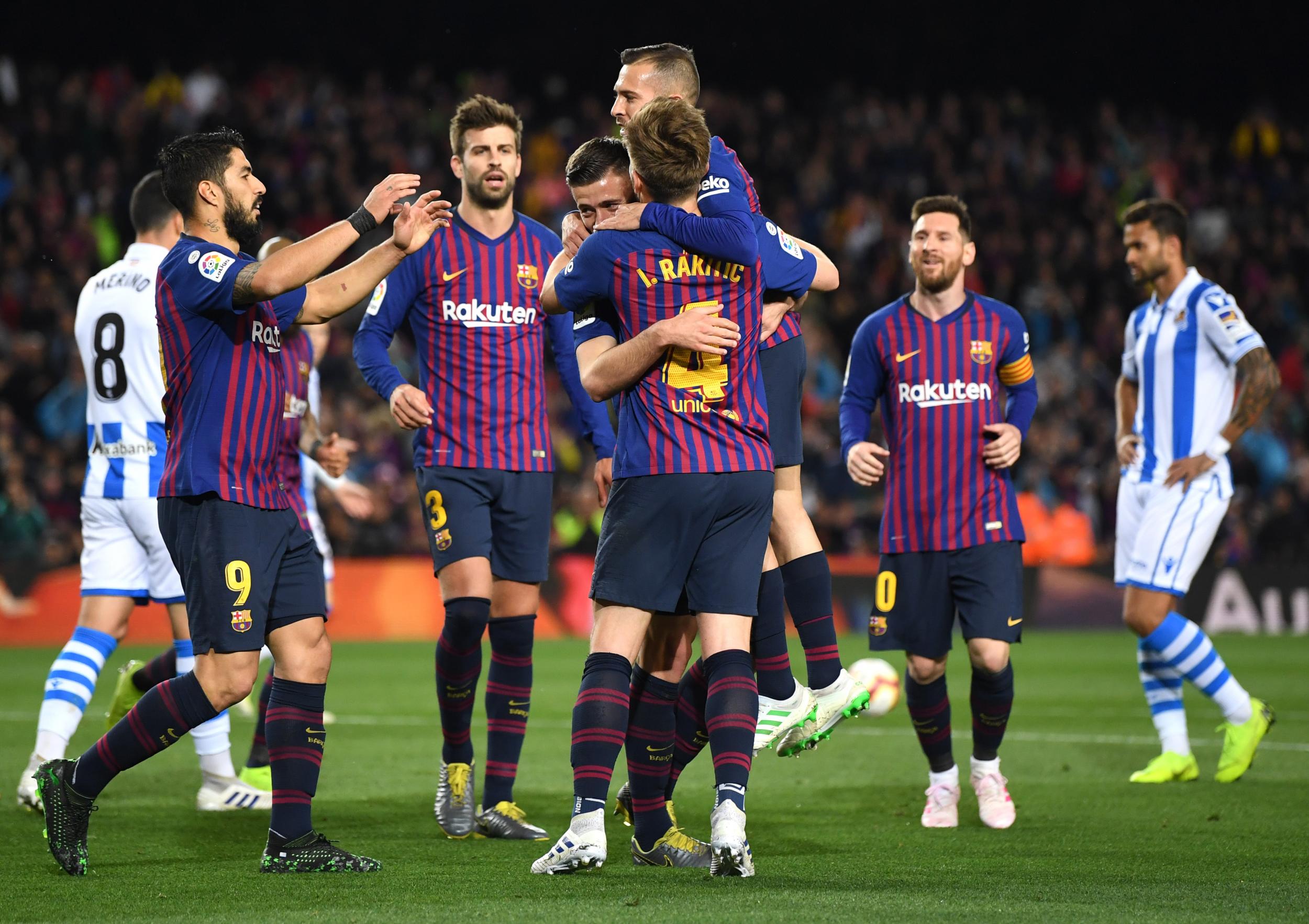 সোসিয়াদকে হারিয়ে শিরোপা নিশ্চিতের পথে বার্সেলোনা