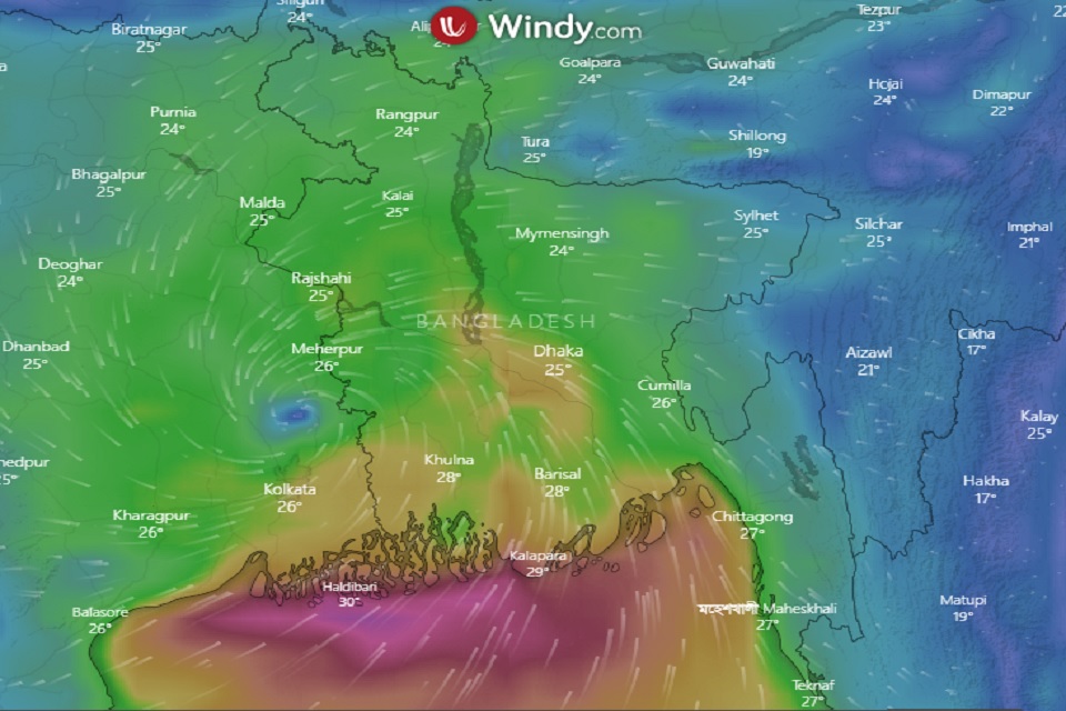 সমুদ্র নয় স্থলপথে বাংলাদেশে ঢুকছে ঘূর্ণিঝড় ফণি
