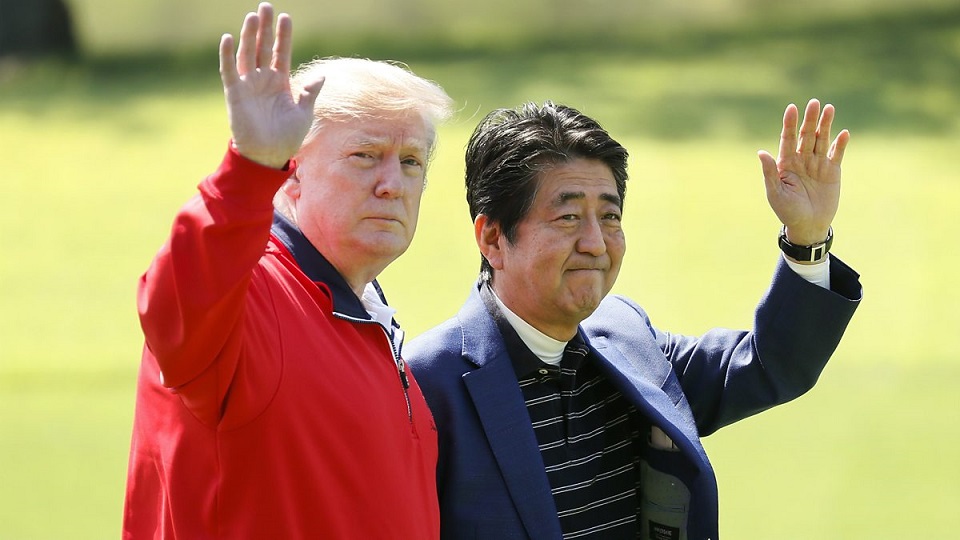 চার দিনের রাষ্ট্রীয় সফরে জাপানে ট্রাম্প