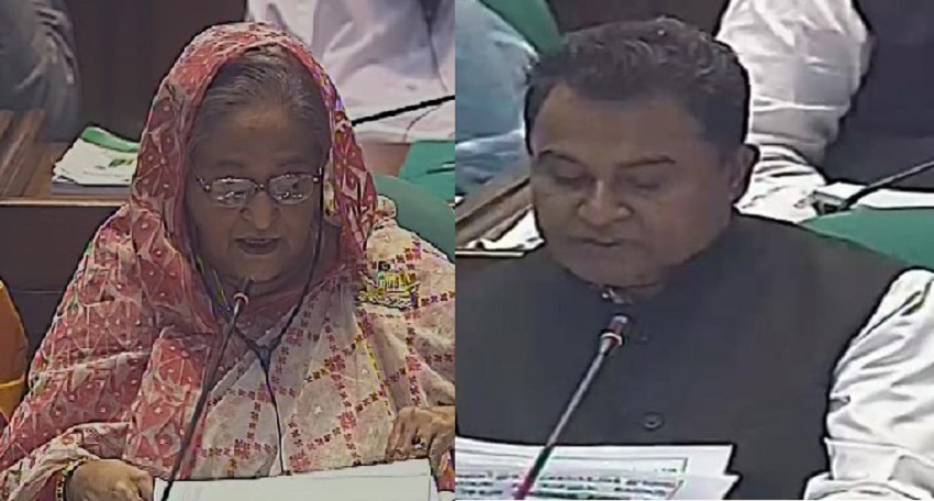 অসুস্থ অর্থমন্ত্রীর পক্ষে বাজেট পেশ করছেন প্রধানমন্ত্রী