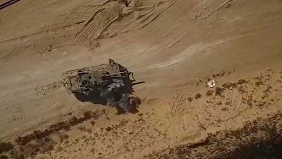 ইসরাইলি ট্যাঙ্কে ফিলিস্তিনিদের প্রথম ড্রোন হামলা