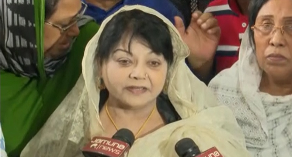 জাতীয় পার্টির চেয়ারম্যানের মৃত্যুতে সালমা ইসলাম এমপির শোক