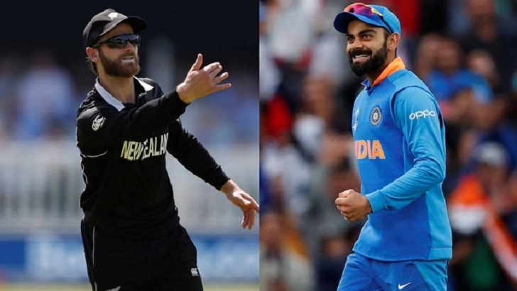 প্রথম সেমিফাইনালে টস জিতে ব্যাটিংয়ে নিউজিল্যান্ড