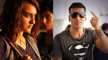 আচমকা অক্ষয়কে ধাক্কা দিয়ে ফেলে দিলেন সোনাক্ষী! (ভিডিও)