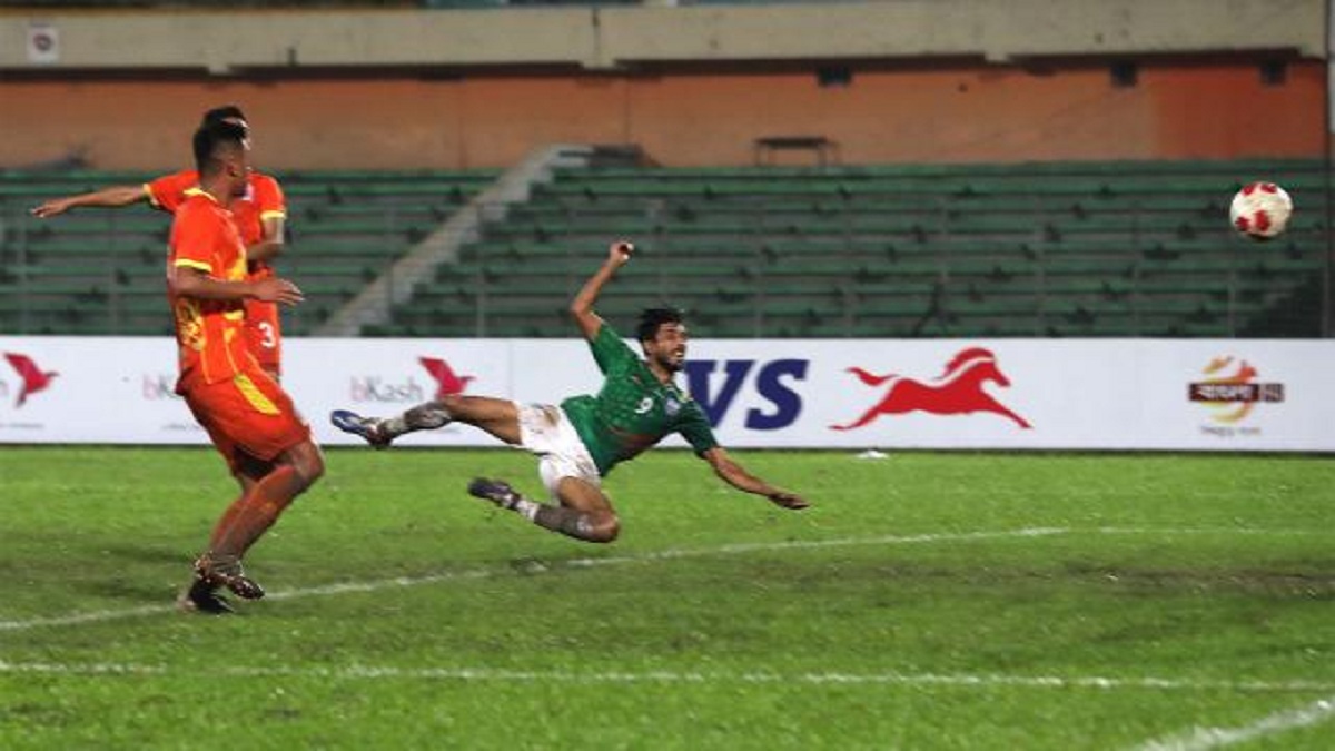 ভুটানকে ৪-১ গোলে উড়িয়ে দিলো বাংলাদেশ