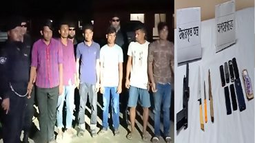 গাজীপুরে শুটারগানসহ অপহরণ চক্রের ৬ সদস্য আটক
