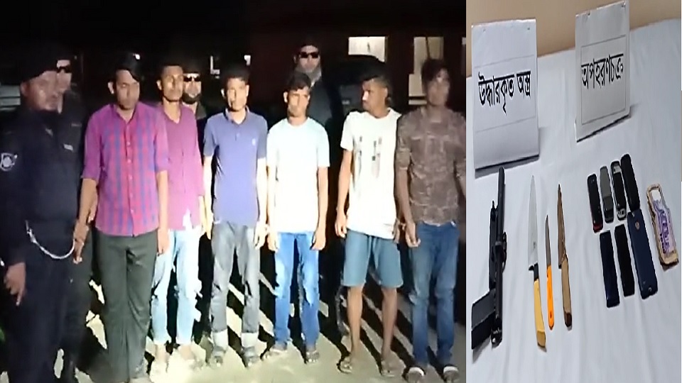 গাজীপুরে শুটারগানসহ অপহরণ চক্রের ৬ সদস্য আটক