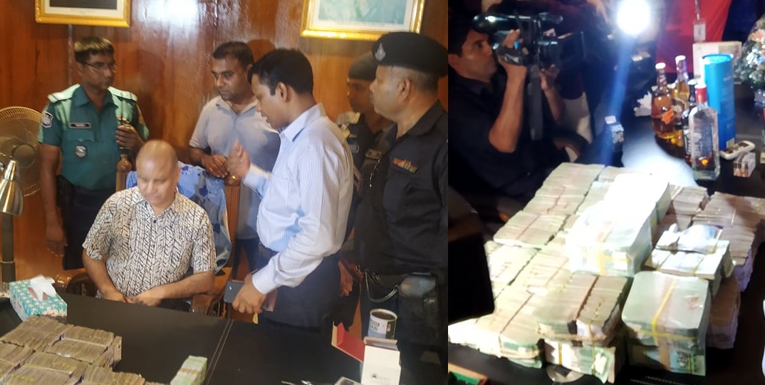 গণনা চলছে জি কে শামীমের বাসায় পাওয়া বিপুল পরিমাণ টাকা