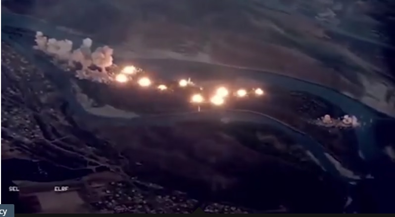 জড়ো হয়েছিলো আইএস জঙ্গিরা, একসাথে ৪০ টন বোমা ফেলে জ্বালিয়ে দেয়া হলো কানুস দ্বীপ