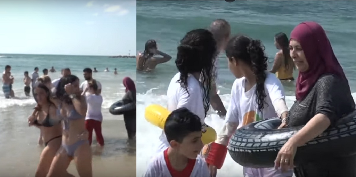 ইসরায়েলি-ফিলিস্তিনিরাও একসাথে উল্লাসে মাতে সৈকতে! (ভিডিও)