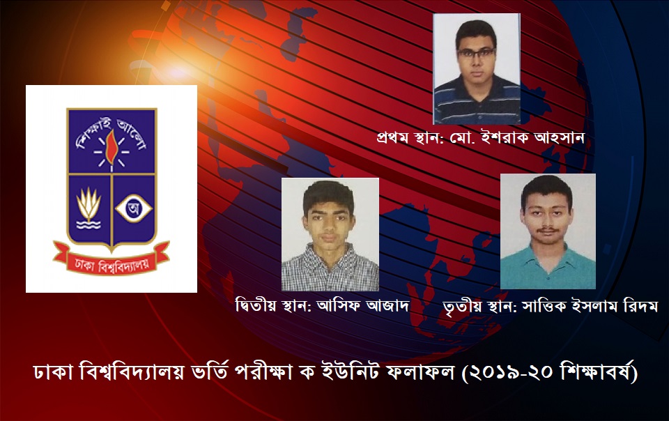 ঢাবি ‘ক’ ইউনিটে সেরা ৩