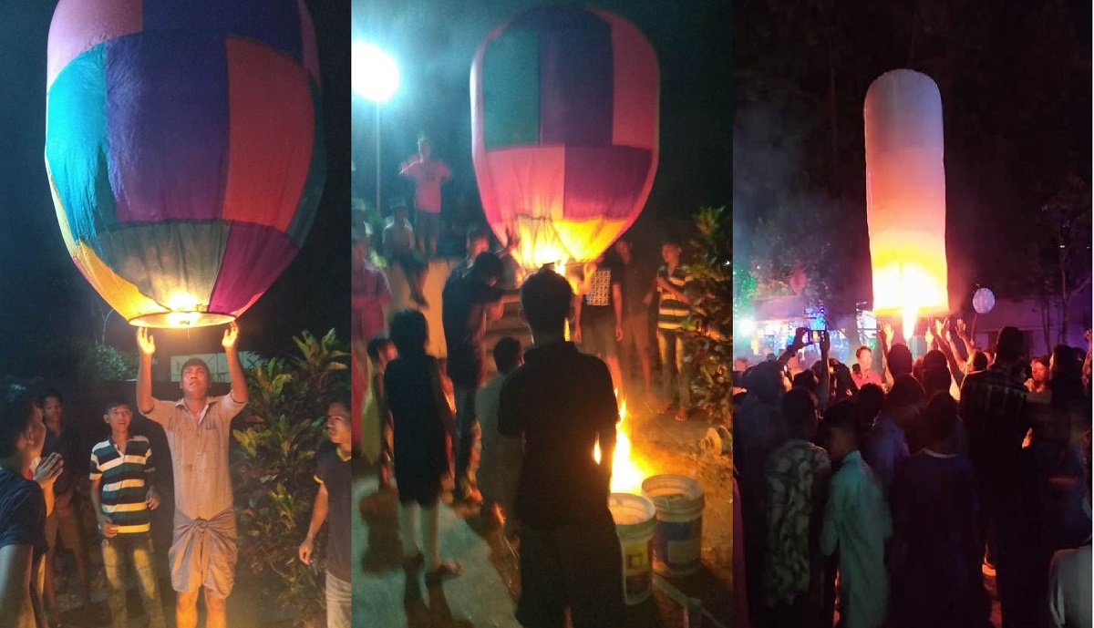 সৈকতে উড়ছে ফানুস, শুরু হয়েছে প্রবারনা উৎসব