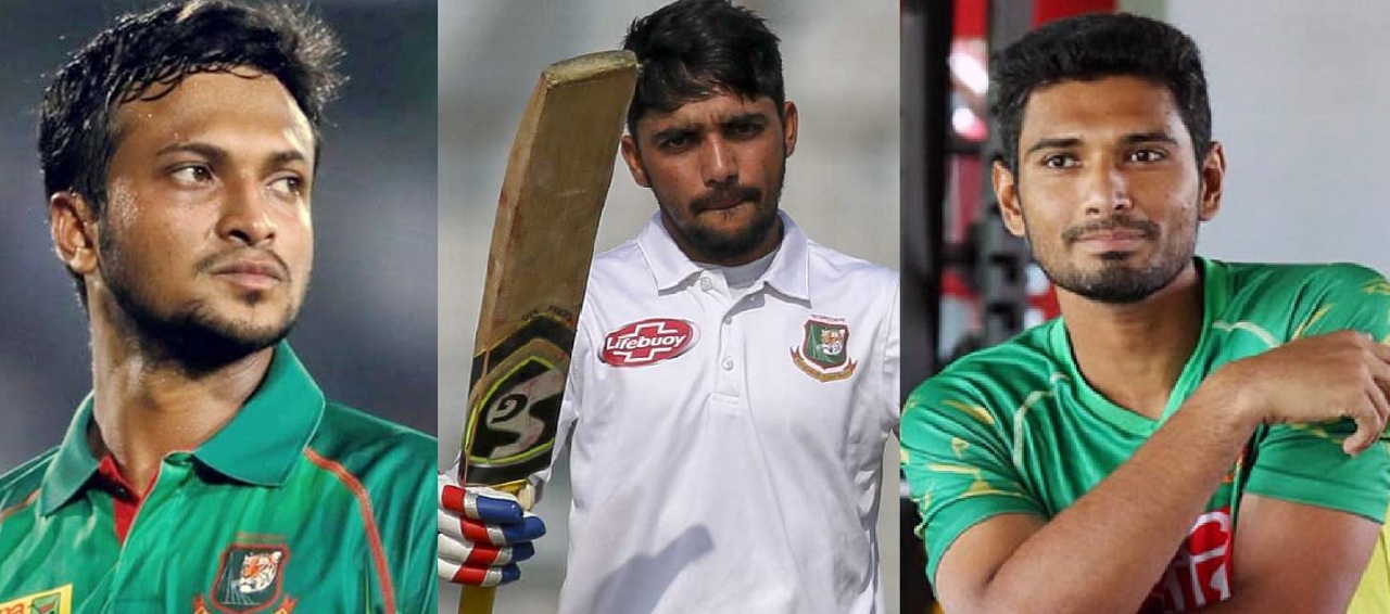 সাকিবের বদলি দু’জন, টেস্টে মুমিনুল, টি-টোয়েন্টিতে মাহমুদউল্লাহ