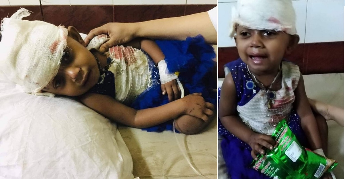 হাসপাতালে কাঁদছে আহত শিশুটি, খুঁজে পাওয়া যাচ্ছে না বাবা-মাকে