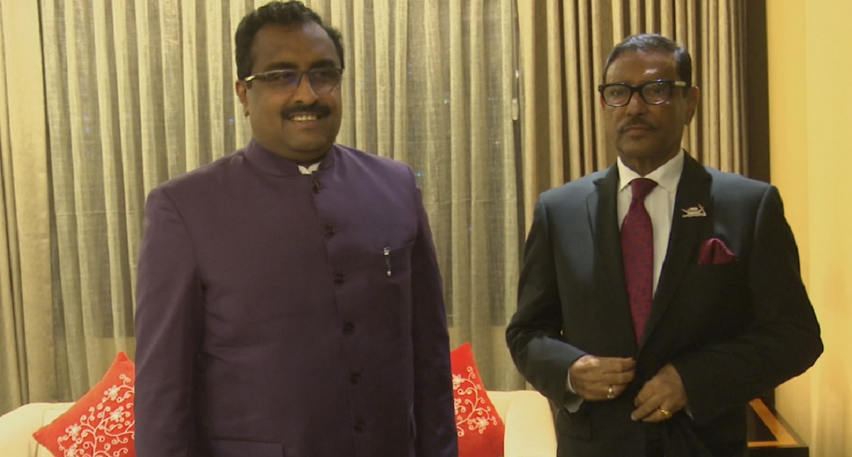 ওবায়দুল কাদেরের সাথে বিজেপি সাধারণ সম্পাদকের বৈঠক