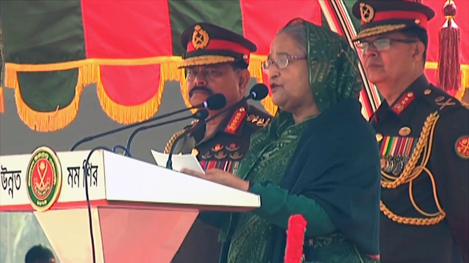 সেনাবাহিনীকে শক্তিশালী ও চৌকস করতে কাজ করে যাচ্ছে সরকার: প্রধানমন্ত্রী