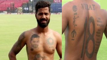 শরীরে ১৬ ট্যাটু কোহলি ভক্তের!