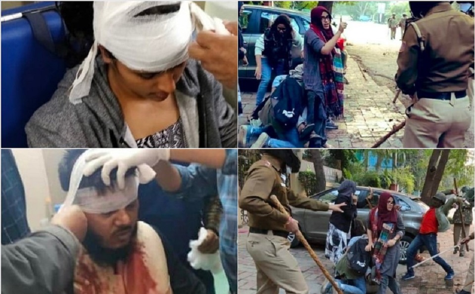 জামিয়া মিল্লিয়া বিশ্ববিদ্যালয়ে বিক্ষোভ, ক্যাম্পাসে ঢুকে শিক্ষার্থীদের পেটালো পুলিশ