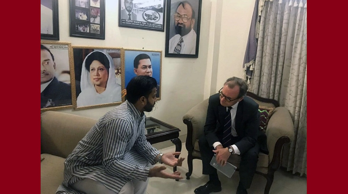 ইশরাকের বাসায় গেলেন ব্রিটিশ হাইকমিশনার