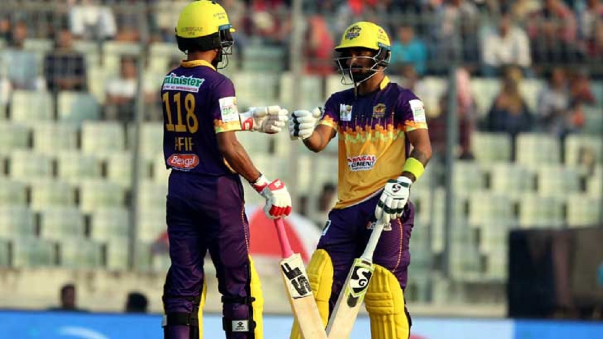 রাজশাহীর টার্গেট ১৬৫ রান