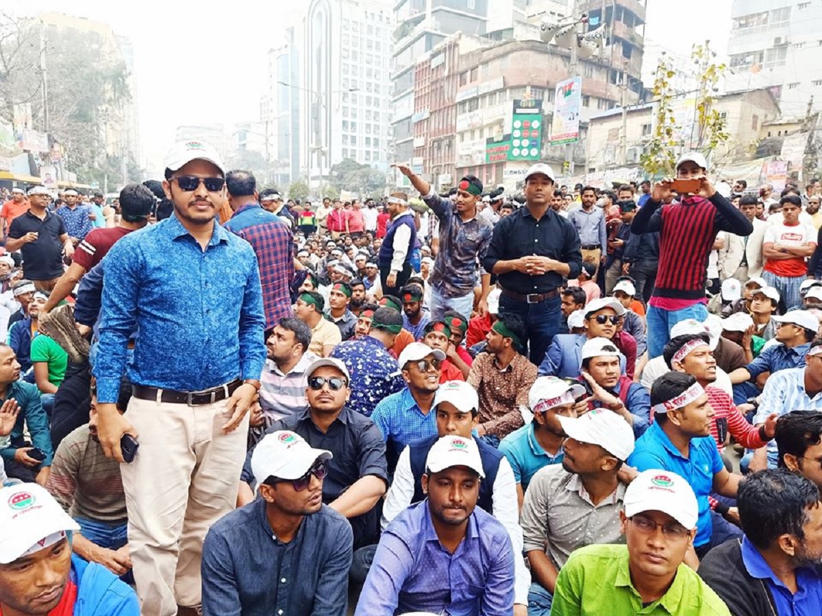 খালেদার মুক্তির দাবিতে নয়াপল্টনে বিএনপি’র সমাবেশ