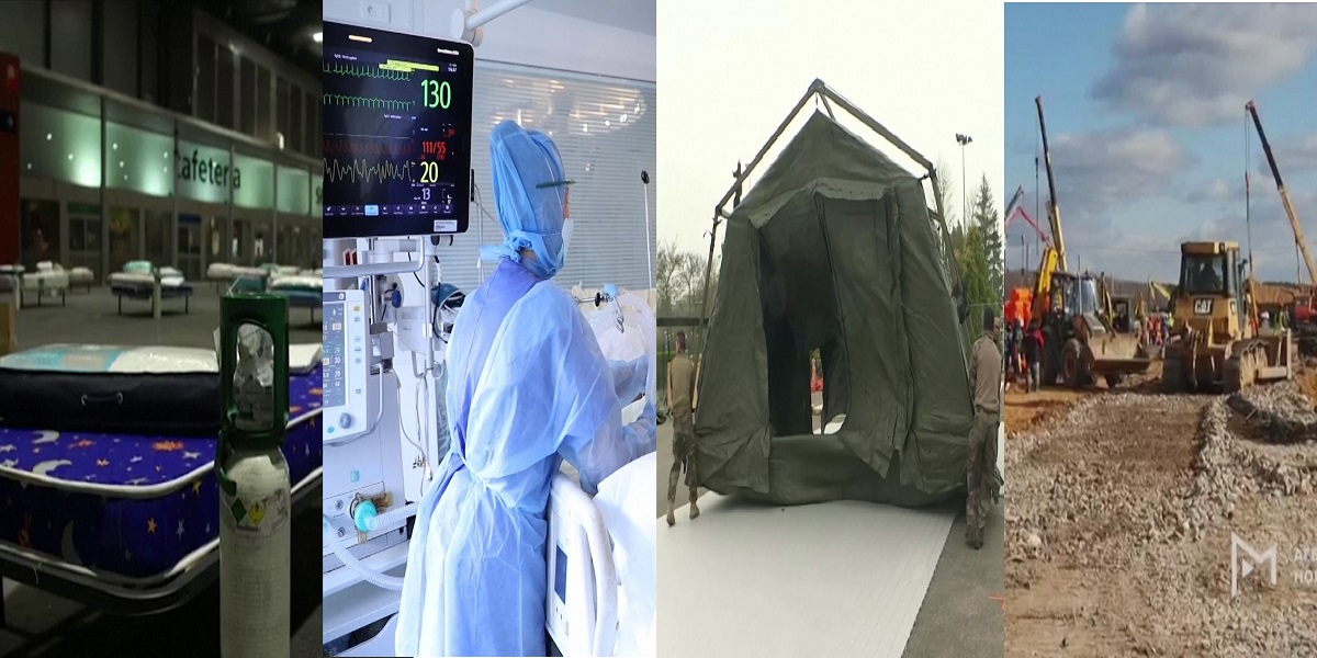 শপিং মল, রেস্তোরাঁ, ক্যাফে বন্ধ করে হাসপাতাল নির্মাণ করছে অনেক দেশ