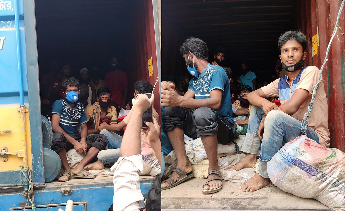কার্গোতে নারী ও শিশুসহ ৩৮ ভাটা শ্রমিক!