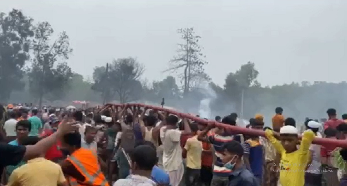 রোহিঙ্গা ক্যাম্পে আগুন, আহত ৬