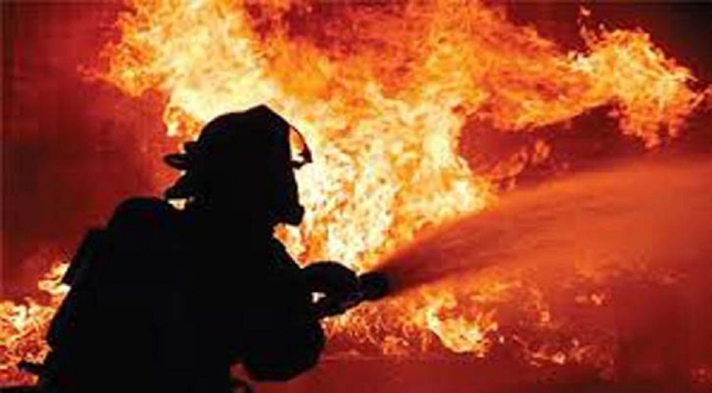 রাজধানীতে আগুন