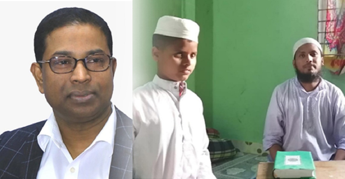 দৃষ্টি প্রতিবন্ধী কোরআন শিক্ষার্থীর এক বছরের দায়িত্ব নিলেন ইগলুর সিইও